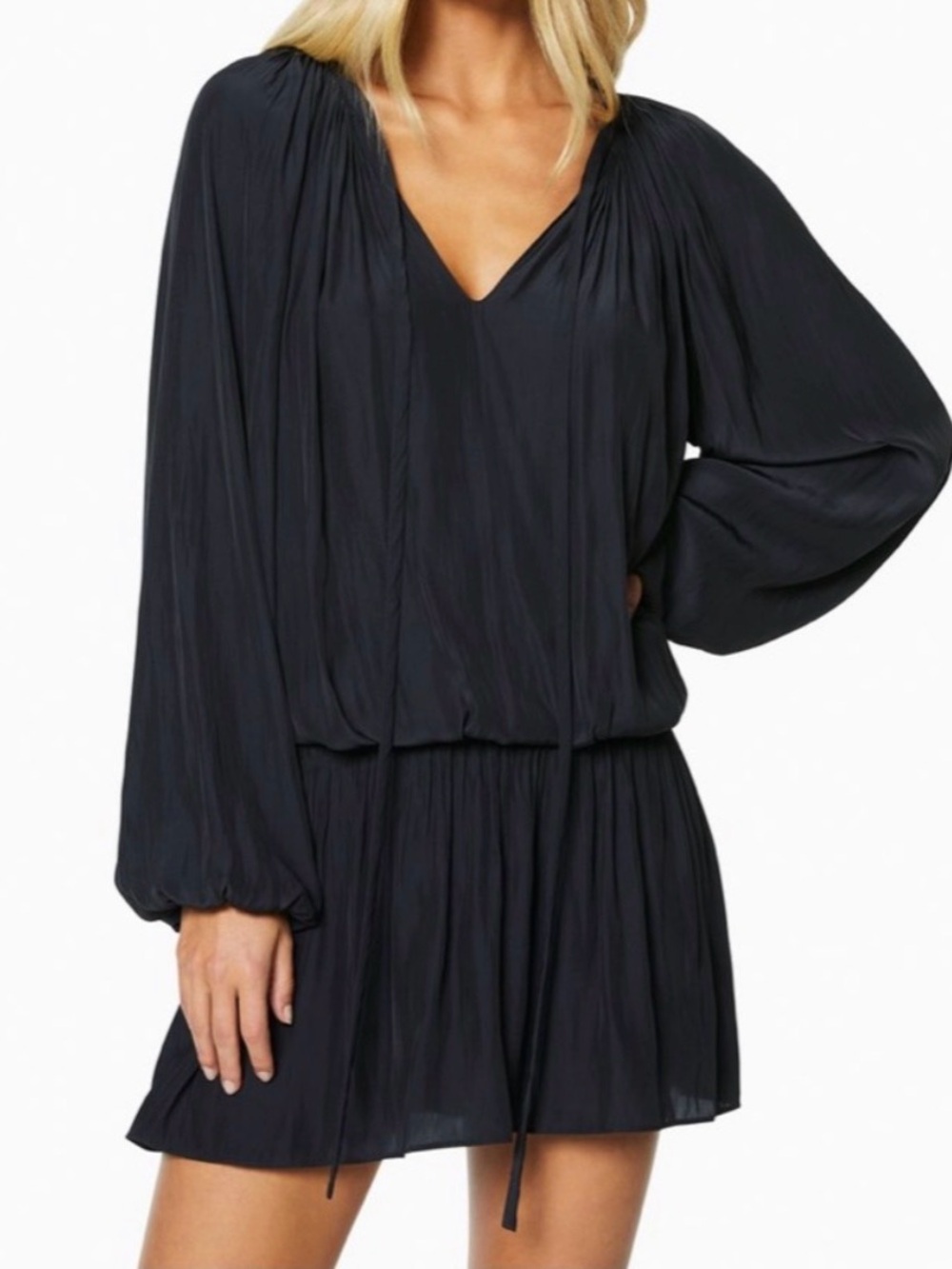 Ramy Brook long sleeve black dress